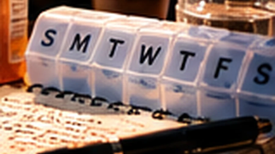 Medication organizer and health notes