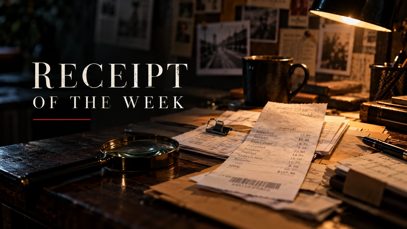 Receipt of the Week — a paper trail under investigation